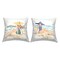 Trendy Females on Beach 2 PC Decorative Printed Throw Pillow Set Design by Anne Tavoletti, 18 x 7 x 18